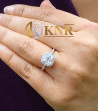 Load image into Gallery viewer, IGI Certified Cushion Cut And Round Cut Sides Diamond Engagement Ring Halo Style Bridal Ring Women's Wedding Ring 14k Solid White Gold 2.00
