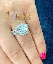 Load image into Gallery viewer, IGI Certified Round Cut Diamonds Engagement Ring And Matching Band Wedding Set 14k Solid And Heavy White Gold Bridal Set For Her 2.00 F-VS2
