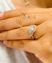 Load image into Gallery viewer, GIA/IGI Certified 2.00 Carat Women's 14k Solid White And Yellow Gold Round Cut Diamond Engagement Ring F-VS2
