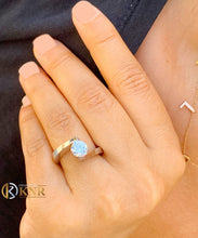 Load image into Gallery viewer, Round Cut Engagement Ring Tension Set Solitaire IGI Certified Set In 14k Solid And Heavy White Gold Wedding Ring Bridal Women's Ring 1.00ctw
