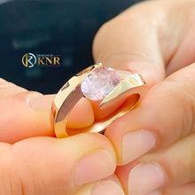 Load image into Gallery viewer, Natural Oval Cut morganite Ring Tension Set Engagement Ring Solitaire Bridal Wedding Ring Women's Propose Ring In 14k Solid Rose Gold 1.20ct
