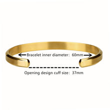 Load image into Gallery viewer, 14K or 18K Solid and Very Heavy White / Yellow / Or Rose Gold Men&#39;s Cuff Bangle 6mm Width Knife Cut Edges And Round Cut Diamonds 0.20ctw
