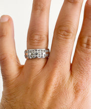 Load image into Gallery viewer, Round Cut Natural Diamonds Ring Men's 14K Solid And Heavy White Gold Diamond Band Channel Set Style Men's Wedding Ring Band For Him 2.00ctw
