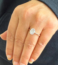 Load image into Gallery viewer, Oval Shape Moissanite Engagement Ring Solitaire 14k Solid Rose Gold Bridal Ring Wedding Ring Anniversary Ring Solitaire Four Prong 2.00ct
