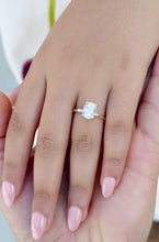 Load image into Gallery viewer, Cushion Cut Moissanite Engagement Ring Solitaire Bridal Wedding Ring Prong Set Minimalist Anniversary Ring For Her 14k Solid Rose Gold 2.00

