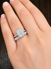 Load image into Gallery viewer, Elongated Cushion Cut Lab-Grown Diamond Bridal Set IGI Certified 14K Gold 5.00 CTW
