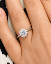 Load image into Gallery viewer, Round Cut Natural Diamond Four Prong Solitaire Engagement Ring GIA Certified 14K Gold 1.50 CT
