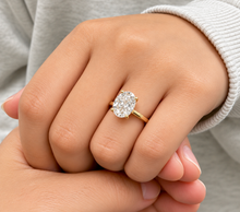 Load image into Gallery viewer, Oval Diamond Four Prong Solitaire Engagement Ring IGI Certified G-VS2 14K Yellow Gold 5.00 CT
