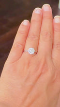 Load and play video in Gallery viewer, Round Cut Diamond Engagement Ring Four prong set Solitaire IGI Certified Minimalist In 14k Solid White Gold Wedding Bridal Ring 2.00ct
